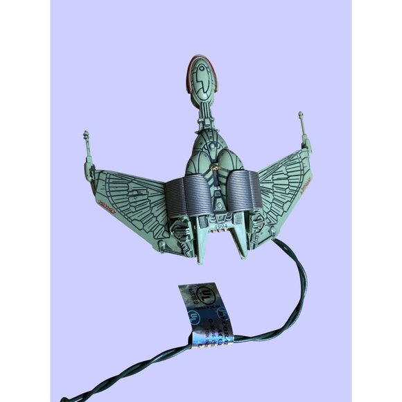 Hallmark Star Trek Klingon Bird Of Prey Ornament 1994 Flickering Lights Magic - Picture 4 of 12